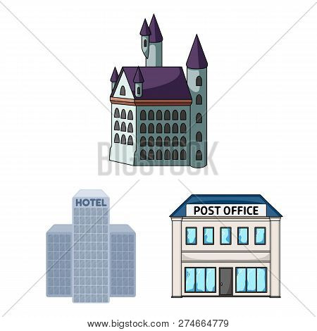 Vector Design Of Building And City Logo. Set Of Building And Business Stock Vector Illustration.