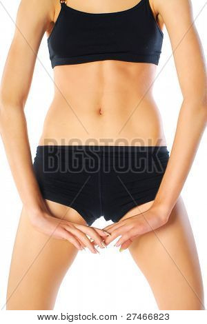 torso of a muscular woman