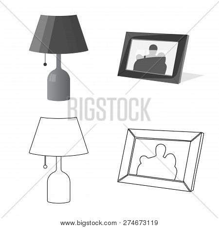 Vector Illustration Of Dreams And Night Icon. Set Of Dreams And Bedroom Stock Symbol For Web.