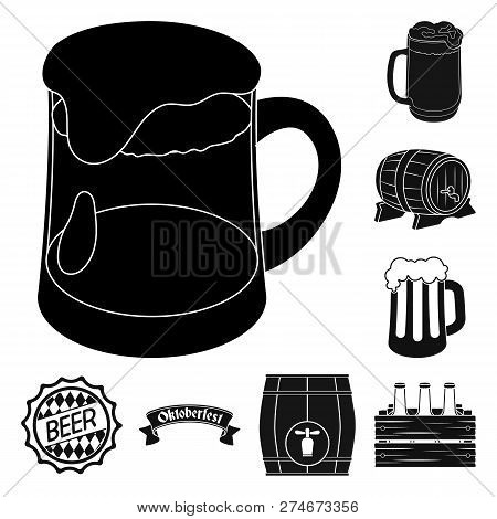 Vector Illustration Of Minimal And Pint Logo. Set Of Minimal And Craft Vector Icon For Stock.