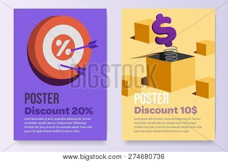 Posters Set Promotion A4 Paper Afisha Sell Stock