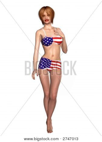 Ung amerikansk kvinde