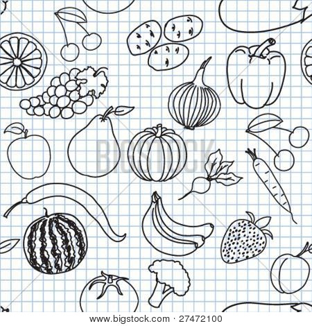 Ilustração em vetor de ícones sobre um tema de refeição