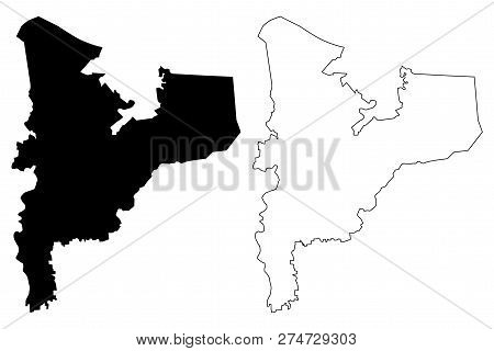 Dakahlia Governorate (governorates Of Egypt, Arab Republic Of Egypt) Map Vector Illustration, Scribb