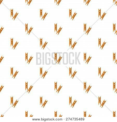 Peg Clothes Pattern Seamless Vector Repeat For Any Web Design