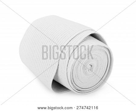 Medical Bandage Roll Isolated On White Background