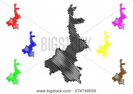 Mandalay Region (administrative Divisions Of Myanmar, Republic Of The Union Of Myanmar, Burma) Map V
