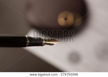 Hands Of Wife, Husband Signing Decree Of Divorce, Dissolution, Canceling Marriage, Legal Separation 