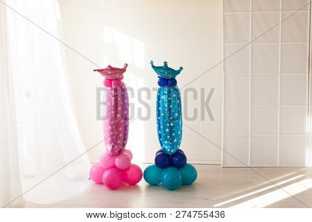 Balloons In Celebration Of The Birthday Of Two Eleven