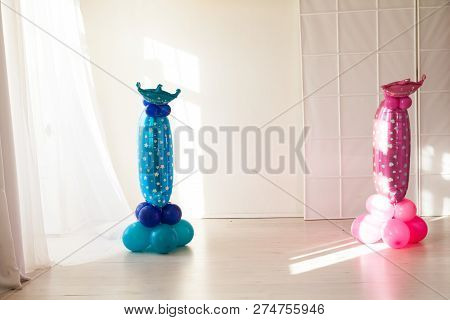 Balloons In Celebration Of The Birthday Of Two Eleven