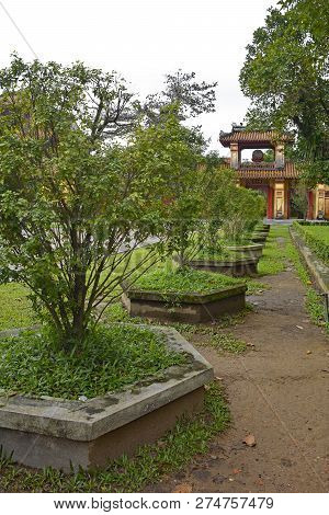 The Grounds In The To Mieu Temple In The Imperial City, Hue, Vietnam