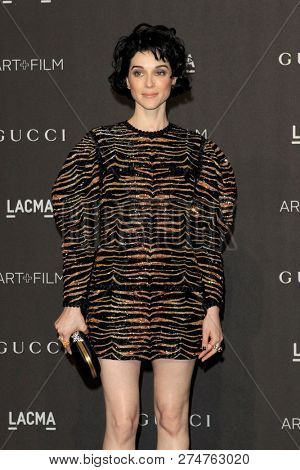 LOS ANGELES - NOV 3:  St Vincen at the 2018 LACMA: Art and Film Gala at the Los Angeles County Musem of Art on November 3, 2018 in Los Angeles, CA