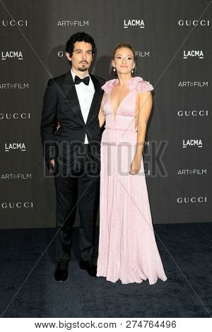 LOS ANGELES - NOV 3:  Damien Chazelle, Olivia Hamilto at the 2018 LACMA: Art and Film Gala at the Los Angeles County Musem of Art on November 3, 2018 in Los Angeles, CA