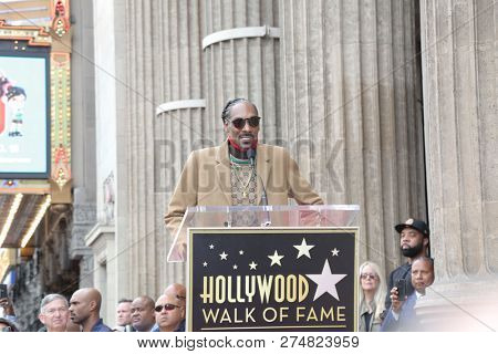 LOS ANGELES - NOV 19:  Snoop Dogg, Calvin Broadus Jr at the Snoop Dogg Star Ceremony on the Hollywood Walk of Fame on November 19, 2018 in Los Angeles, CA