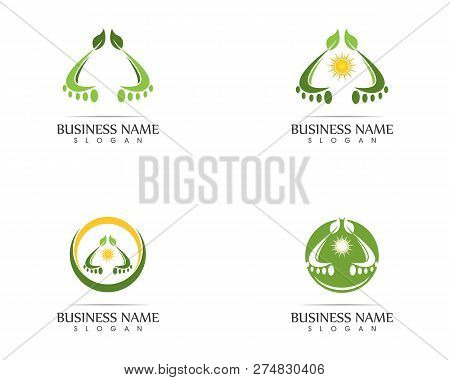 Foot Icon Logo Template