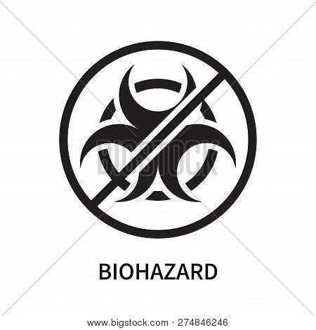 Biohazard Icon Isolated On White Background. Biohazard Icon Simple Sign. Biohazard Icon Trendy And M