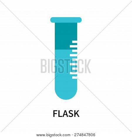 Flask Icon Isolated On White Background. Flask Icon Simple Sign. Flask Icon Trendy And Modern Symbol