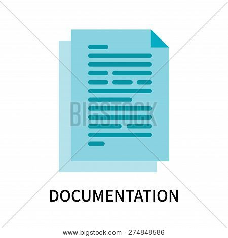 Documentation Icon Isolated On White Background. Documentation Icon Simple Sign. Documentation Icon 