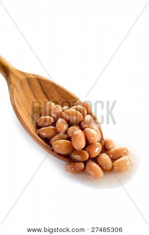 ถั่ว borlotti กว่าช้อน