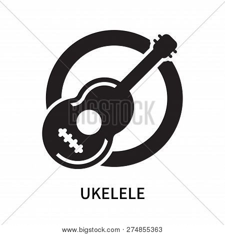 Ukelele Icon Isolated On White Background. Ukelele Icon Simple Sign. Ukelele Icon Trendy And Modern 