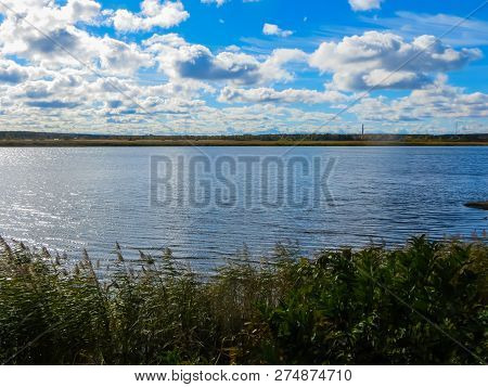 Beautiful View Of The Lielupe River In Jurmala, Latvia