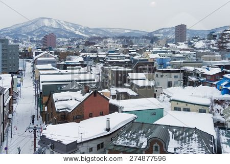 Otaru City In Winter, Hokkaido, Japan