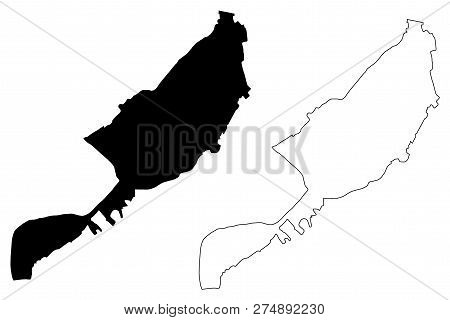 Luxor Governorate (governorates Of Egypt, Arab Republic Of Egypt) Map Vector Illustration, Scribble 