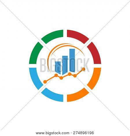 Business Abstract Logo Symbol. Vector Logo Concept Illustration. Abstract Vector Logo. Vertical Shap