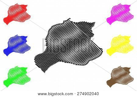 Bayburt (provinces Of The Republic Of Turkey) Map Vector Illustration, Scribble Sketch Bayburt Ili M