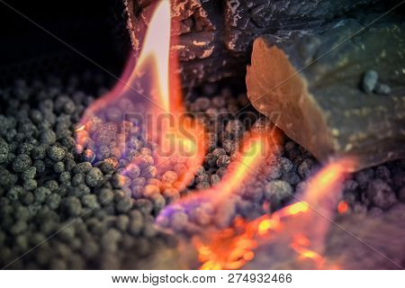 Contemporary Biofuel On Ethanol Close-up. Energy Saving Innovati