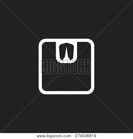 Bathroom Scale Weigher Vector Icon. Weigher, Balance Sign Illust