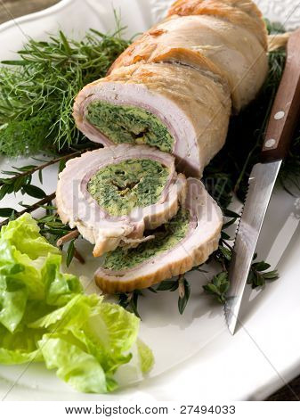 Türkei Roll gefüllt