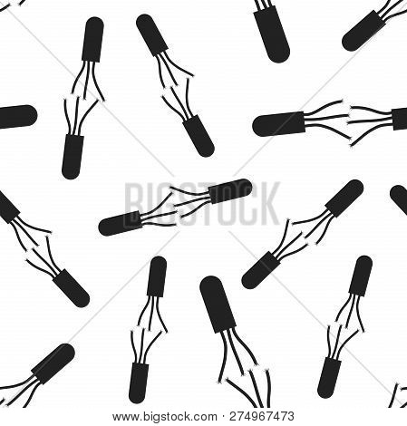 High Voltage Power Cable Seamless Pattern Background. Business F
