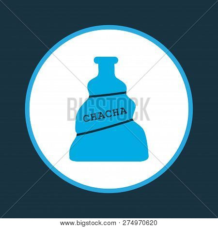 Chacha Icon Colored Symbol. Premium Quality Isolated Tequila Element In Trendy Style.