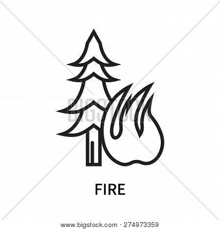 Fire Icon Isolated On White Background. Fire Icon Simple Sign. Fire Icon Trendy And Modern Symbol Fo