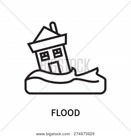Flood Icon Isolated On White Background. Flood Icon Simple Sign. Flood Icon Trendy And Modern Symbol