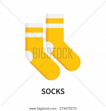 Socks Icon Isolated On White Background. Socks Icon Simple Sign. Socks Icon Trendy And Modern Symbol