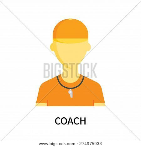 Coach Icon Isolated On White Background. Coach Icon Simple Sign. Coach Icon Trendy And Modern Symbol