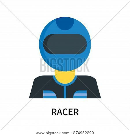 Racer Icon Isolated On White Background. Racer Icon Simple Sign. Racer Icon Trendy And Modern Symbol