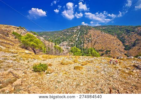 Island Of Brac Stone Desert In Pustinja Blaca Valley, Dalmatia Region Of Croatia