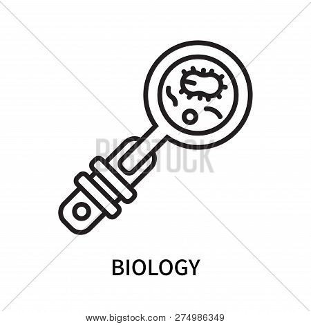 Biology Icon Isolated On White Background. Biology Icon Simple Sign. Biology Icon Trendy And Modern 