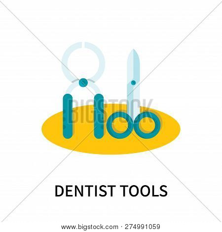 Dentist Tools Icon Isolated On White Background. Dentist Tools Icon Simple Sign. Dentist Tools Icon 