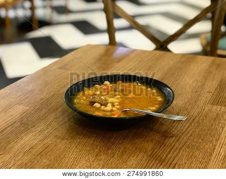 Turkish Food Chickpea Stew With Meat And Vegetables / Etli Nohut.