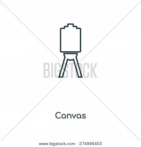 Canvas Icon In Trendy Design Style. Canvas Icon Isolated On White Background. Canvas Vector Icon Sim