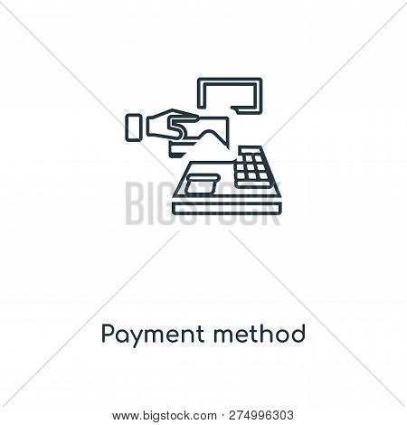 Payment Method Icon In Trendy Design Style. Payment Method Icon Isolated On White Background. Paymen