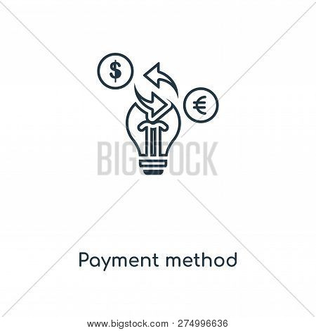 Payment Method Icon In Trendy Design Style. Payment Method Icon Isolated On White Background. Paymen
