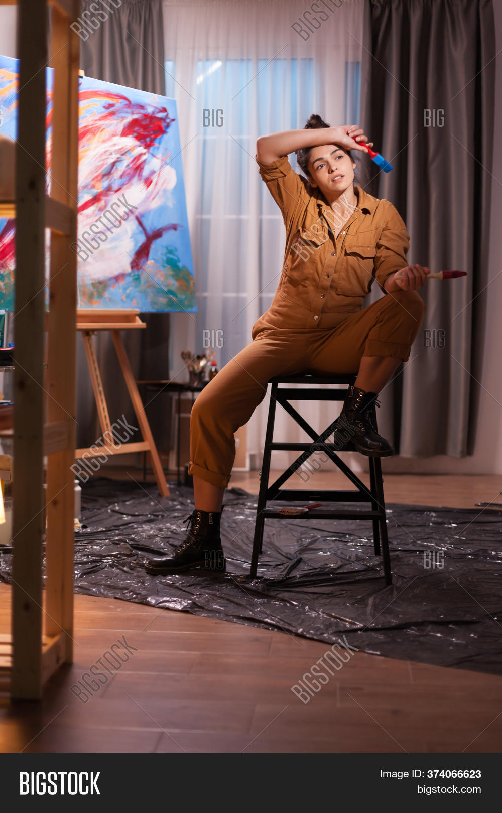 Overworked Artist Image & Photo (Free Trial) | Bigstock