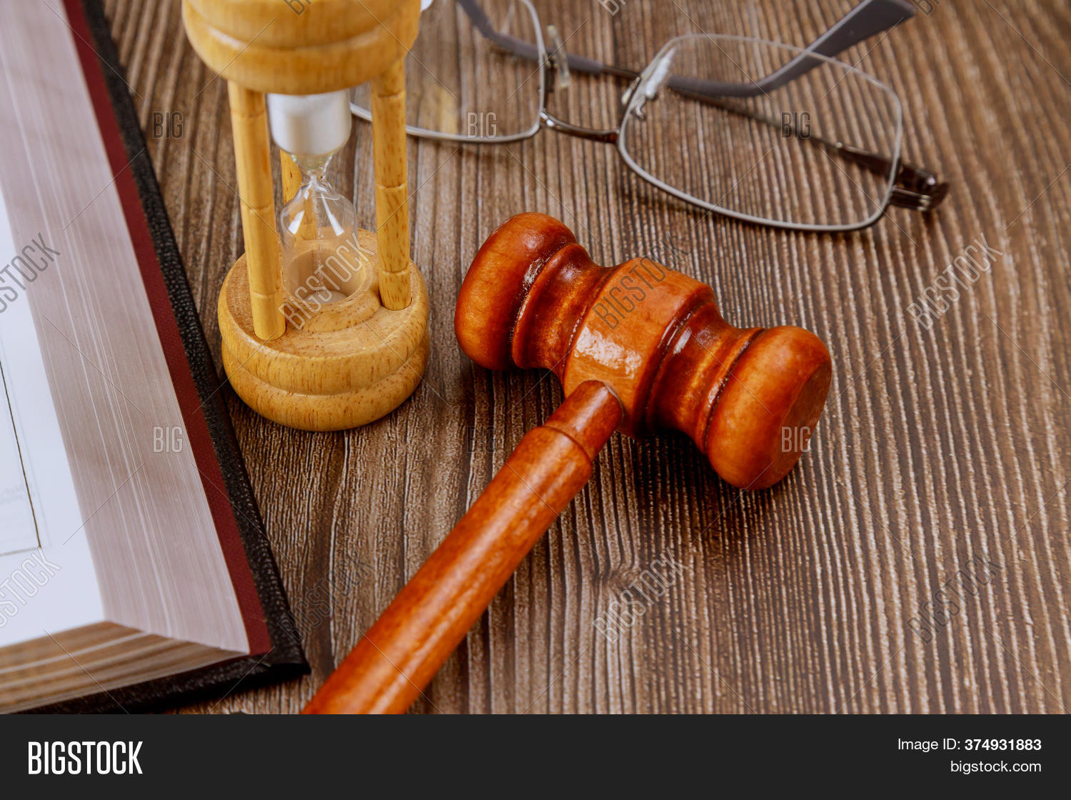 Open Law Book Wooden Image & Photo (Free Trial) Bigstock