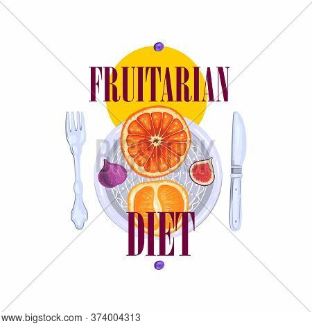 Healthy Food Vector Background. Set Of Two Vegetarian Concepts For Restaurants, Menu, Recipes And Ki