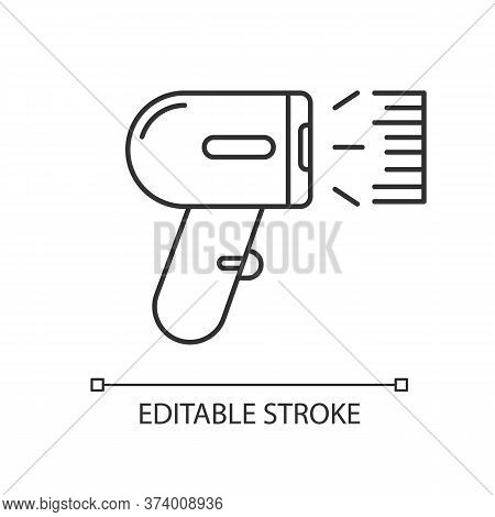 Barcode Scanner Pixel Perfect Linear Icon. Asset Tracking Optical Software, Data Reader. Thin Line C
